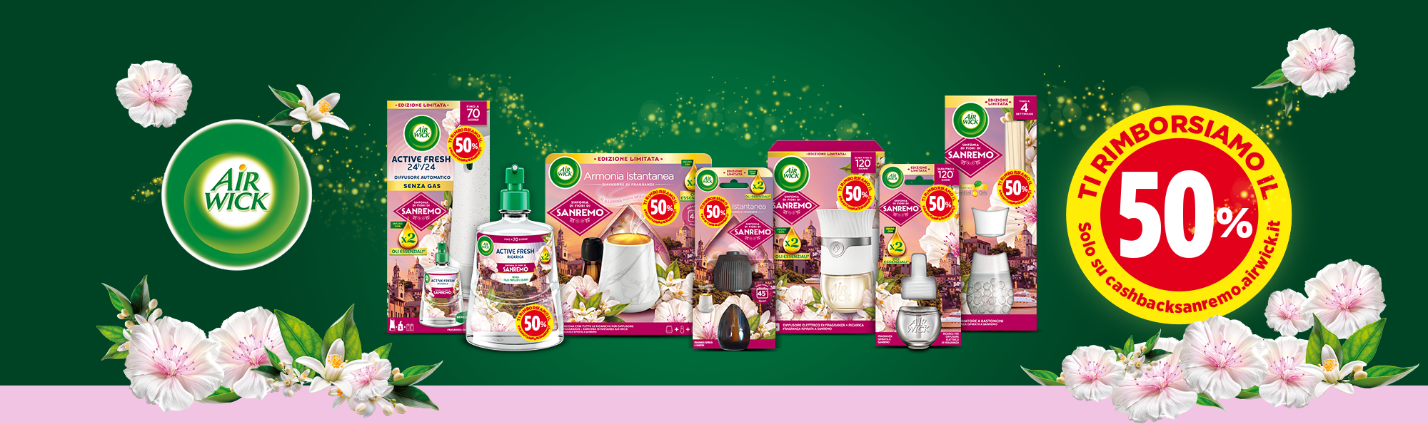 Immagine desktop: Airwick ti rimborsa il 50%