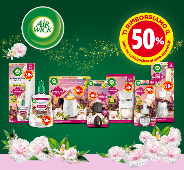 Immagine smartphone: Airwick ti rimborsa il 50%
